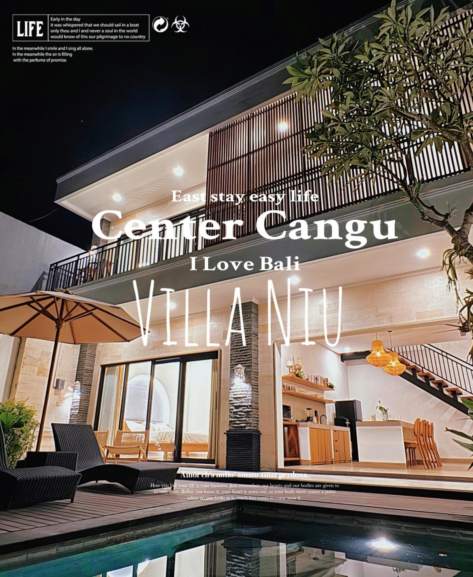 Villa Niu Center Canggu - Fattylion Eksteriør bilde