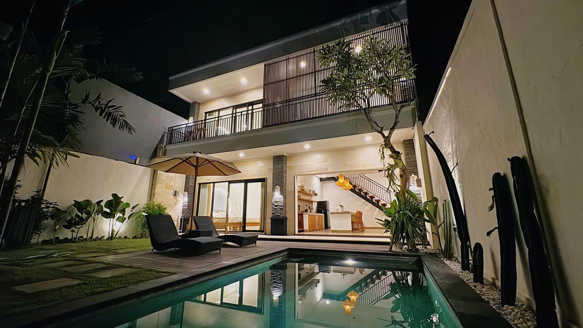 Villa Niu Center Canggu - Fattylion Eksteriør bilde