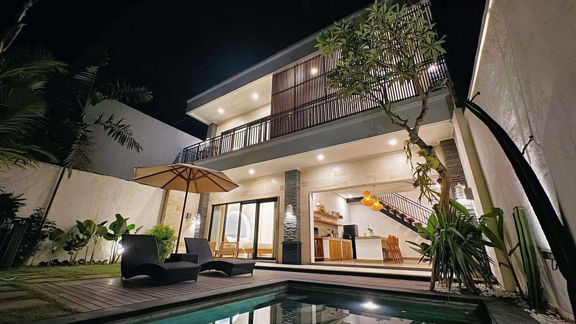 Villa Niu Center Canggu - Fattylion Eksteriør bilde